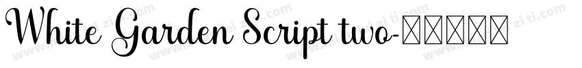 White Garden Script two字体转换